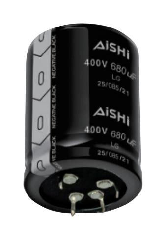Aishi Elg2Gm471R50Kt Capacitor, 470Uf, 400V, Alu Elec, Snap-In