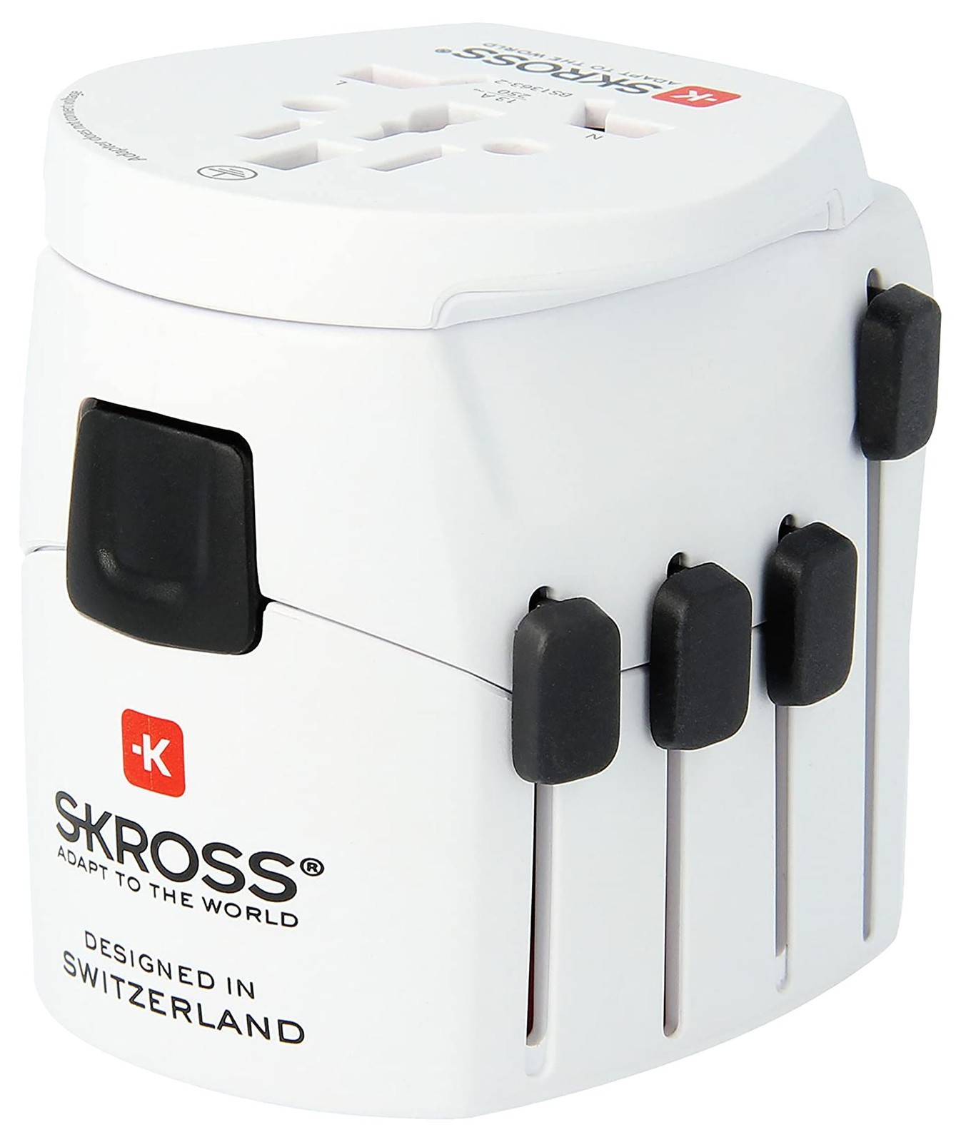 Skross 1.103180 Travel Adapter, Pro World, 7A/250V