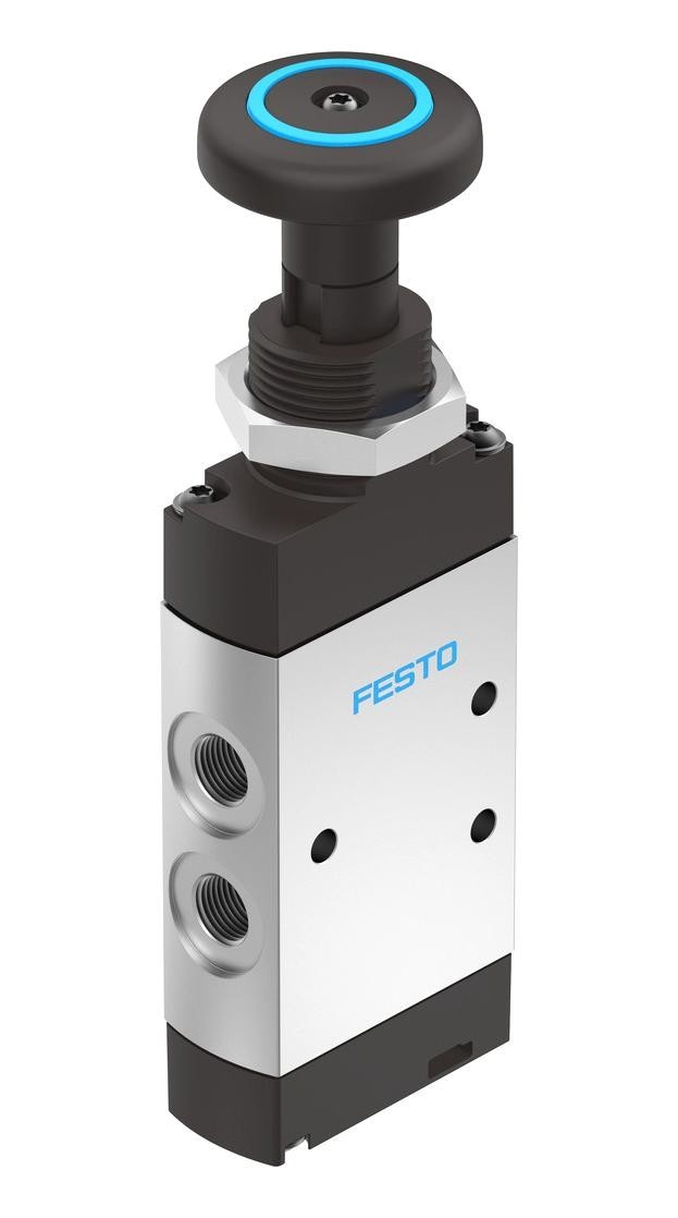 Festo Vhef-P-M52-M-G18 Pushbutton Valve, G1/8, 10Bar