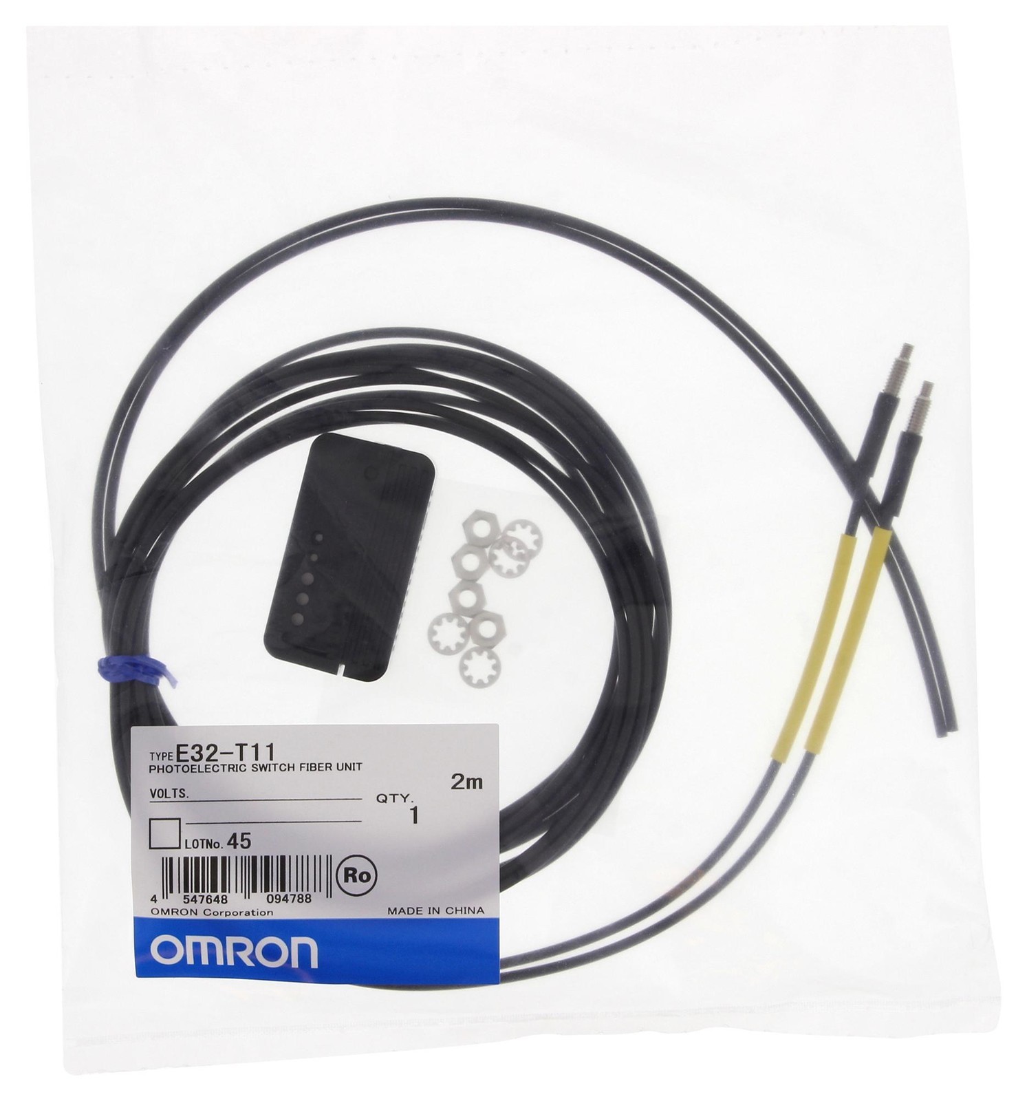 Omron Industrial Automation E32-T11 Sensor, Fiber Optic, Flex, 680mm