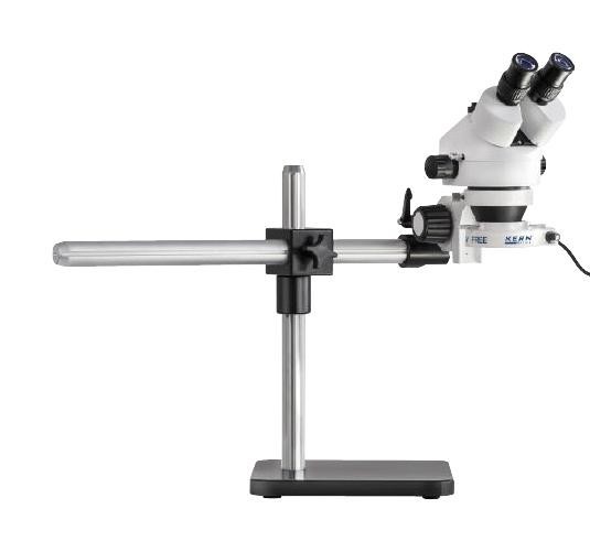Kern Ozl 963 Stereo Microscope, Trinocular, 45X, 75mm