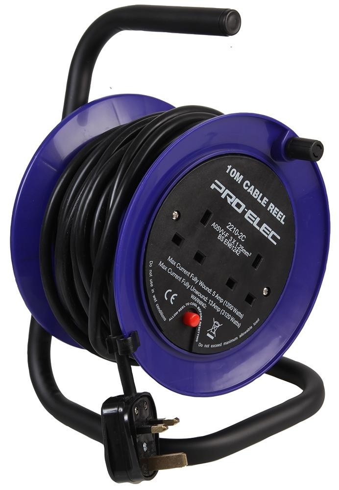 Pro Elec Pel01272 Extension Reel Mini 2 Way 10M