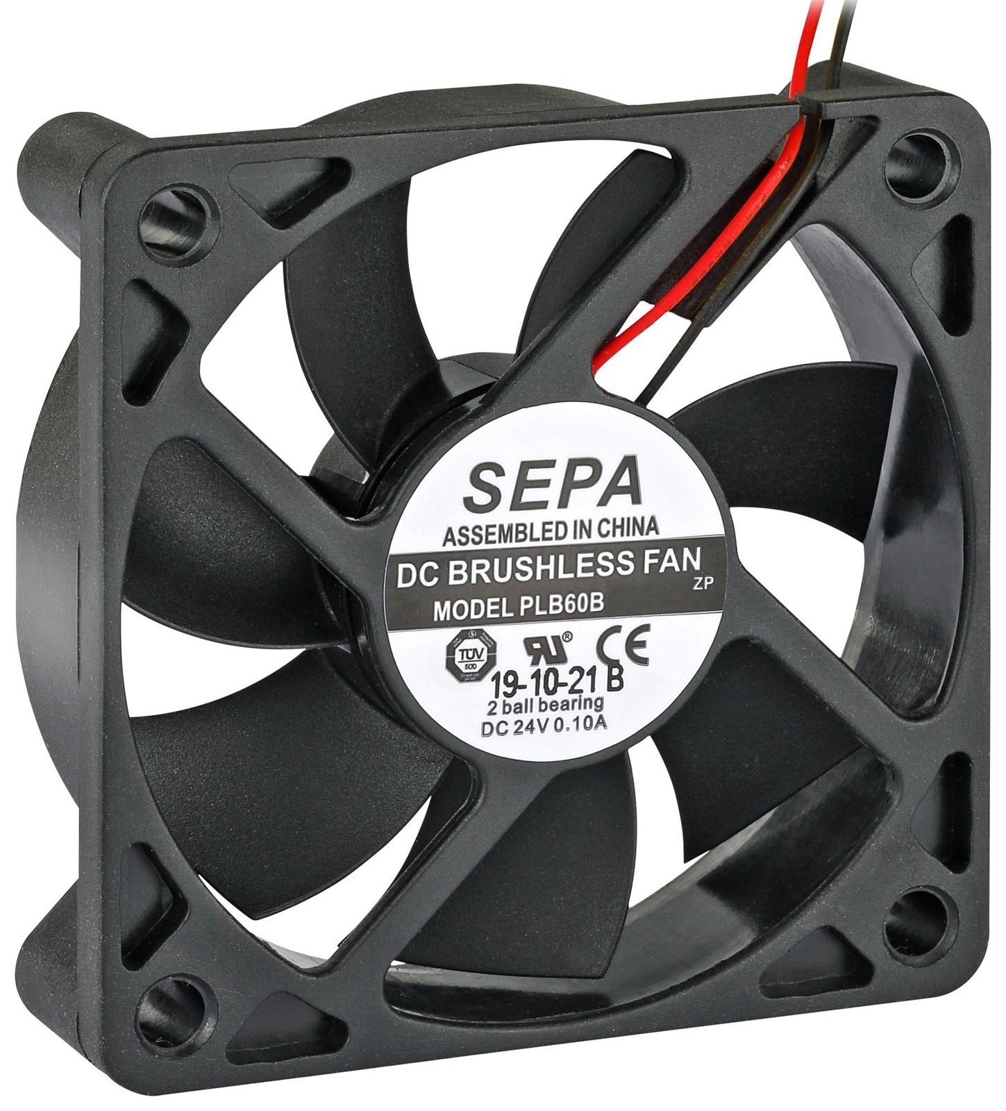 Sepa Plb60B05Se34A Dc Fan, 60mm, 4000Rpm, 5V, 0.23A