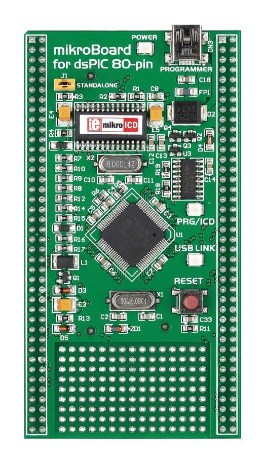 MikroElektronika Mikroe-705 Add-On Board, Dspic30 Microcontroller