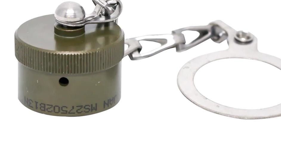 Amphenol InterConnectorect India Ms27502B15N Dust Cap W/chain & Ring, Size 15, Alum