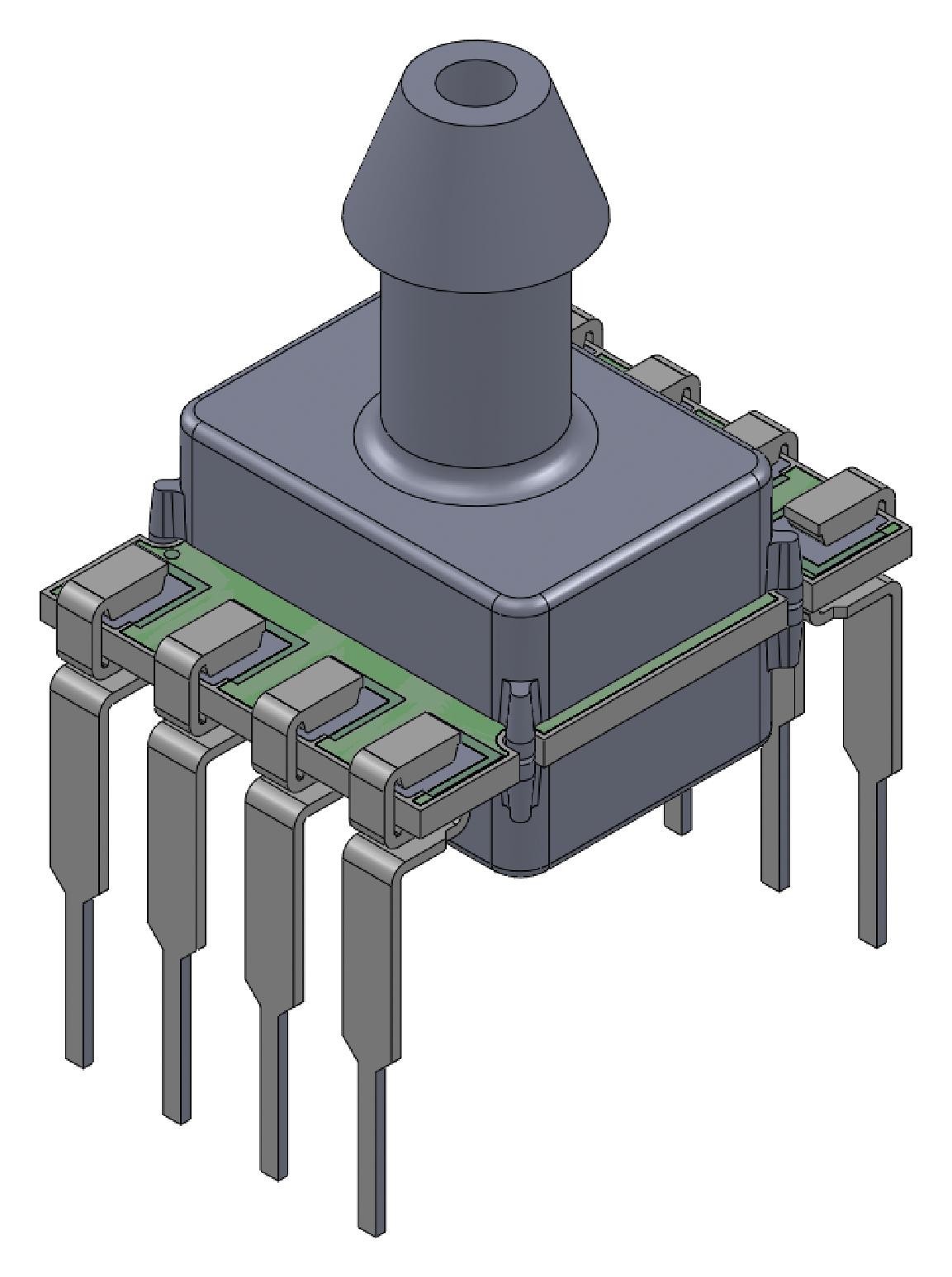 Amphenol All Sensors Elvh-015A-Hand-C-N2A4 Pressure Sensor, 15Psi, Absolute, I2C