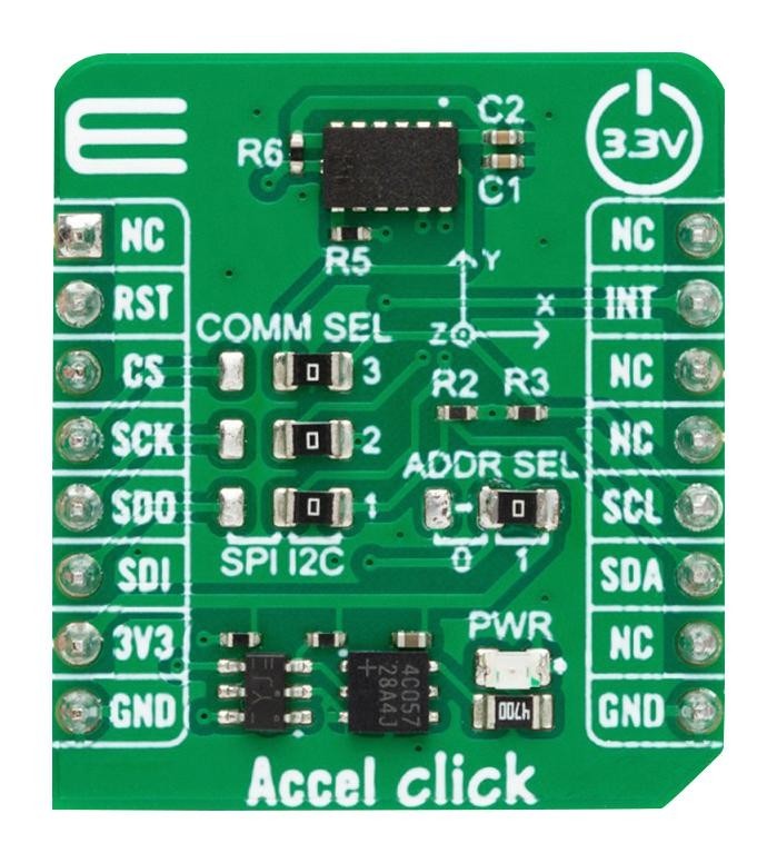 MikroElektronika Mikroe-5766 Accel Click Add-On Board, Accelerometer