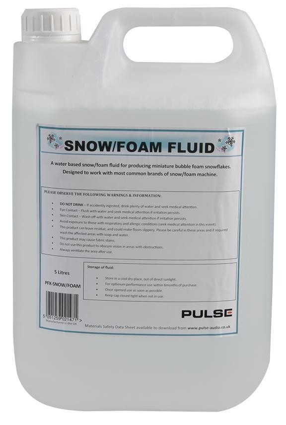 Pulse Pfx-Snow/foam Snow / Foam Fluid, 5Ltr