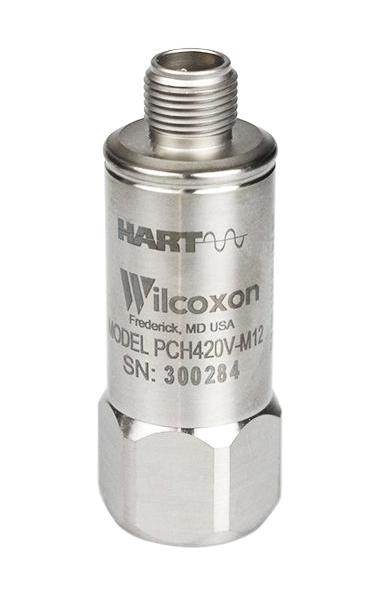 Amphenol Wilcoxon Pch420V-M12 Hart-Enabled Vibration Sensor, Top Exit
