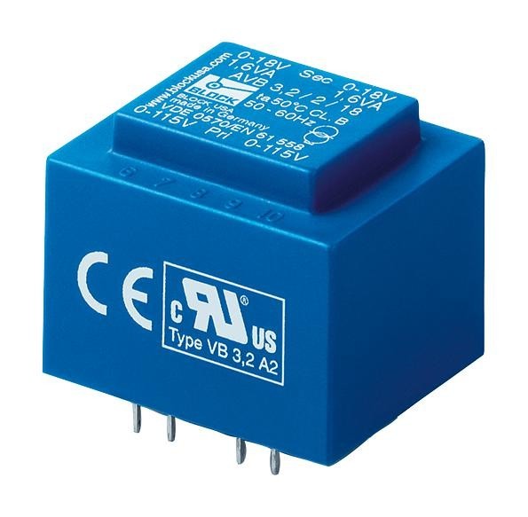 Block Avb0.5/2/6 Transformer, 0.5Va, 2 X 6V