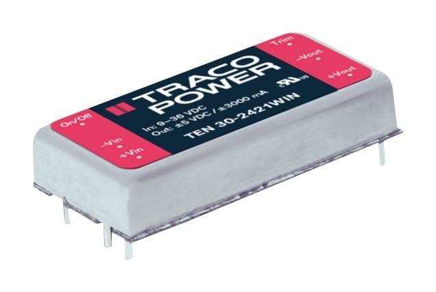 TRACO Power Ten 30-2432Win Dc/dc, 5V&Â±15V, 30W