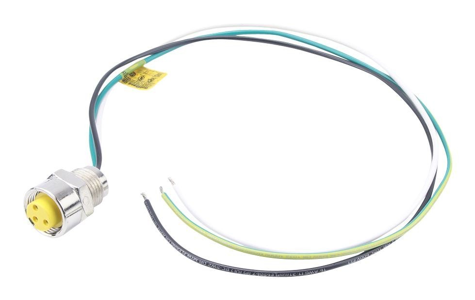 Molex 130066-0035 Sensor Cord, 3P Rcpt-Free End, 19.7