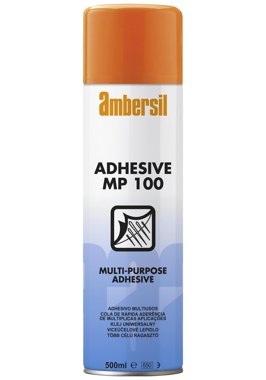 Ambersil Adhesive Mp100, 500Ml Adhesive, Aerosol, 500Ml