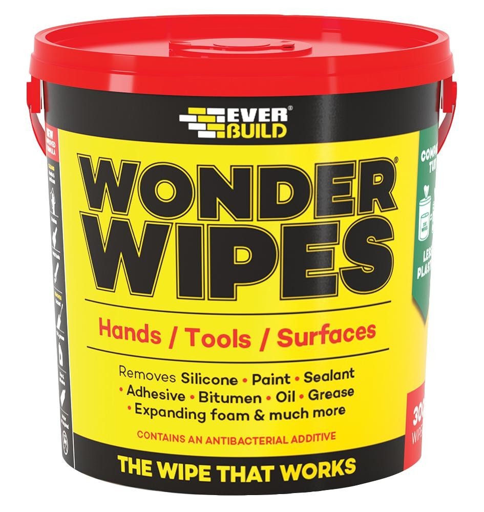 Everbuild Giantwipe Wipes, Wonder Wipes, 300 Tub