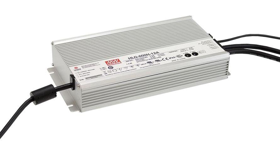 MEAN WELL Hlg-600H-54 Led Driver, Const Current/volt, 604.8W