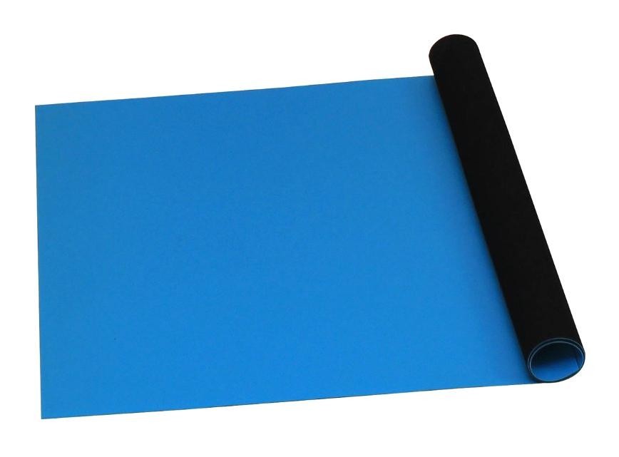 Desco Europe/vermason 66401 Mat Roll, Rubber, Blue, 40' X 30