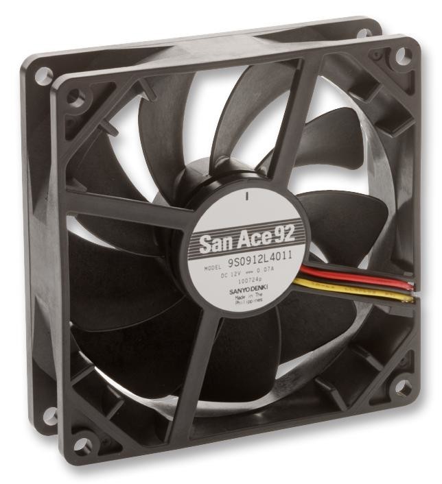 Sanyo Denki 9S0912M4011 Fan, Silent, 92mm, 12V, Med Speed