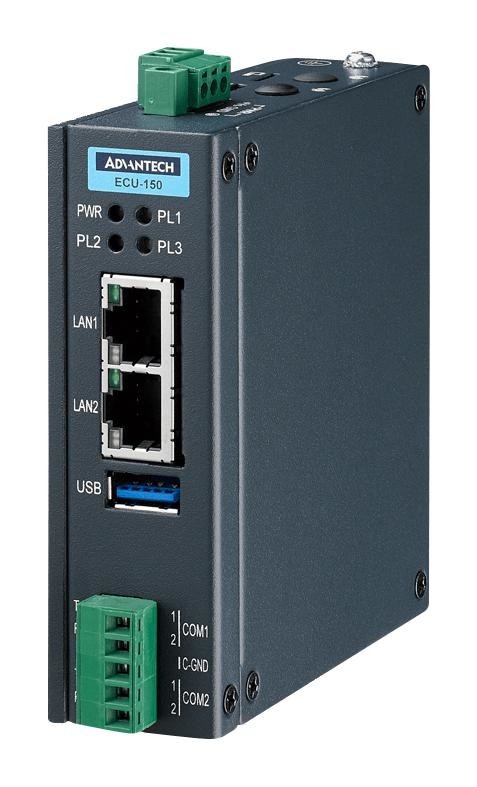 Advantech Ecu-150-12A Gateway, Rj45X2/rs232/485X2/usbx1