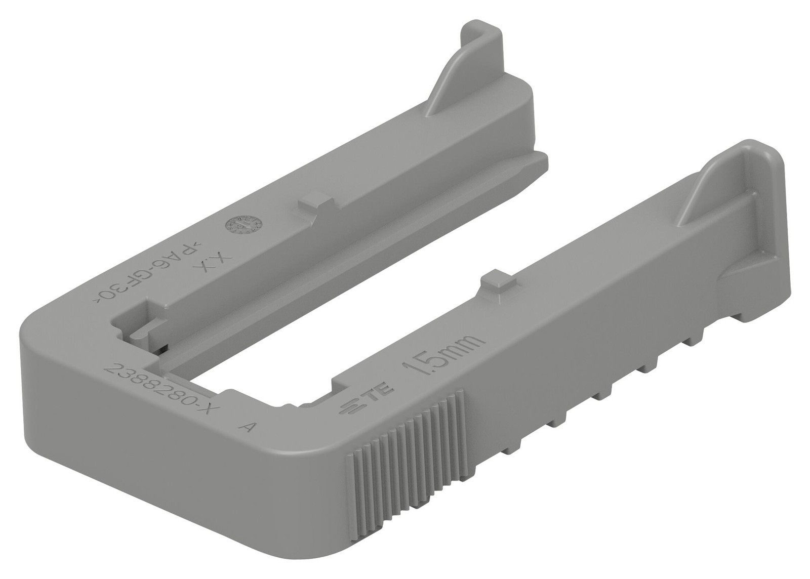 Amp Connectors / Te Connectivity 2388280-2. Slide, Pa6 Gf30, Gray