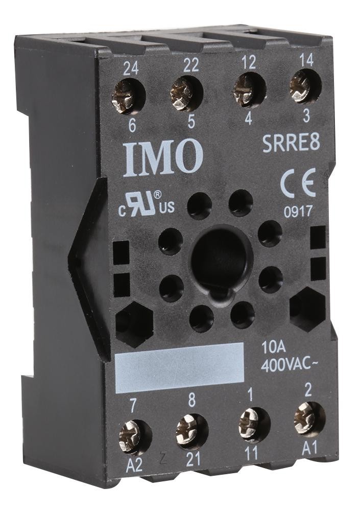 Imo Precision Controls Srre8 Octal Relay Socket - Panel Or Din Rail