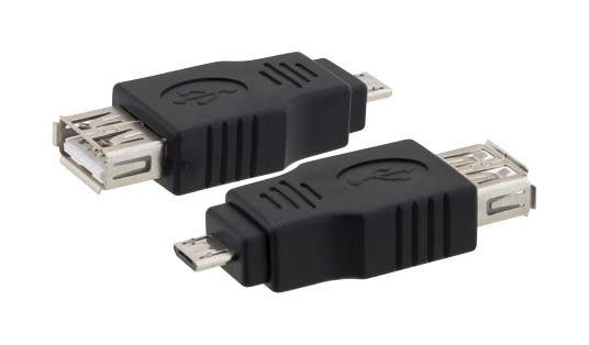 L-Com U2C00011 Usb Adapter, Typ A Rcpt-Micro B Plug