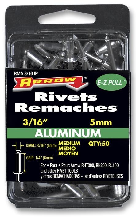 Arrow Fastener Rma3/16Ip Rivets, 5mm, Medium (Pk 50)