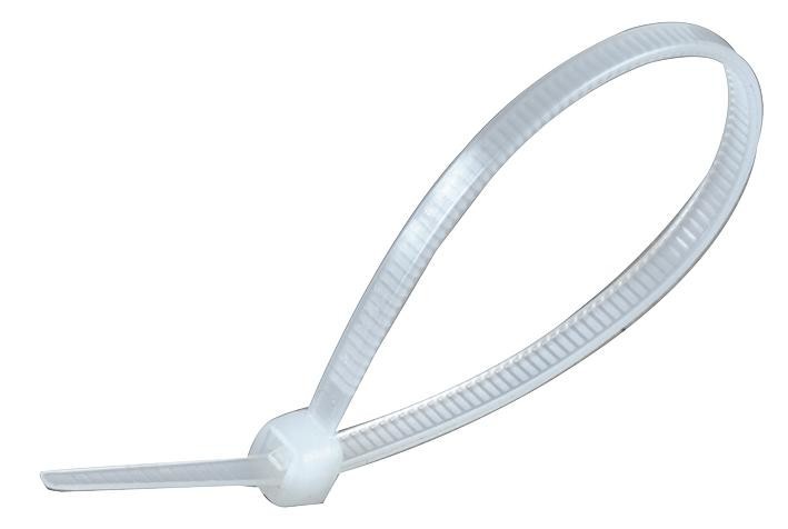 Concordia Technologies Act100X2.5N Cable Ties 100 X 2.5mm Natural 100/pk
