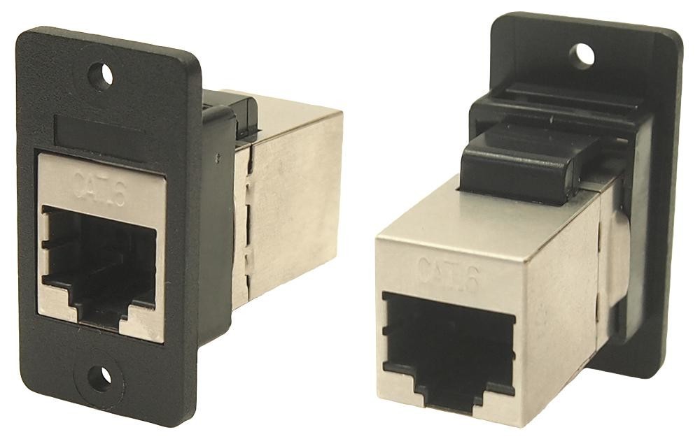 Cliff Electronic Components Cp30622Sx Modular Adapter, 8P Rj45 Jack-Rj45 Jack