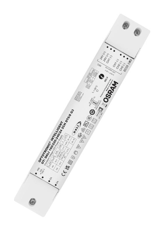 Osram Oti-Dali-160/220-240/24-2Chdt6/8-G3 Led Driver, Constant Voltage, 160W