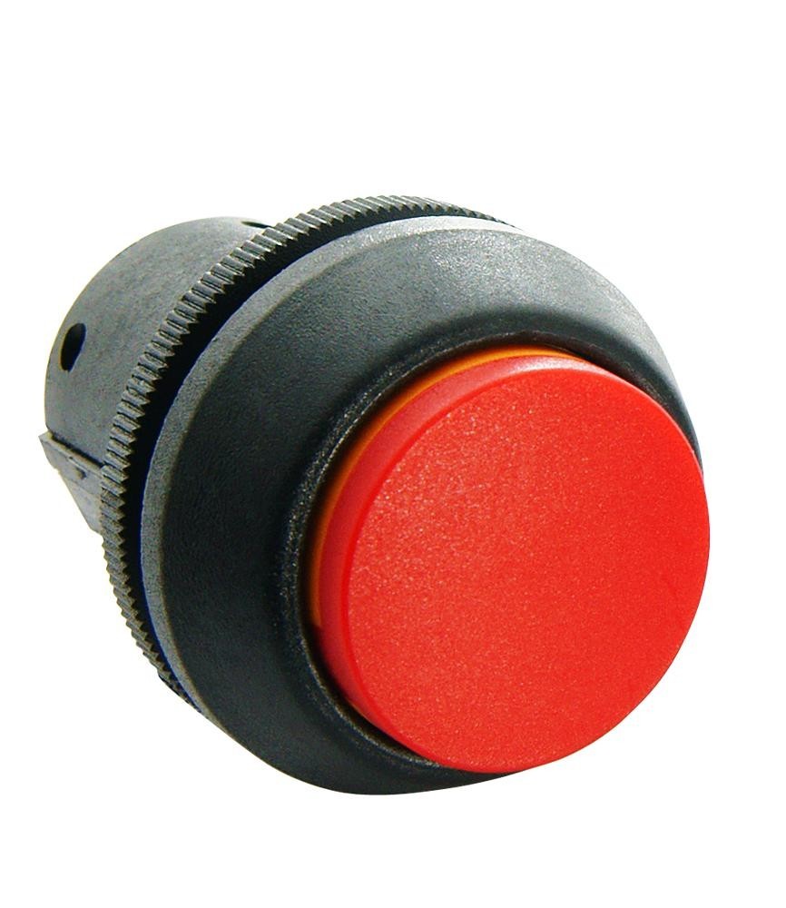Itw Switches 76-9712/439088R Switch, Latching, Red