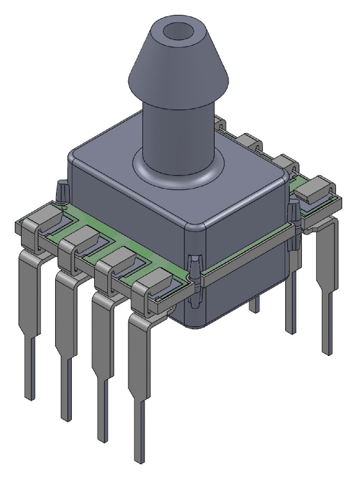 Amphenol All Sensors Elvh-060G-Hand-C-Nsa4 Pressure Sensor, 60Psi, Gauge, Spi