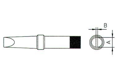 Weller Pt-B8 Tip, Screwdriver, 2.4mm
