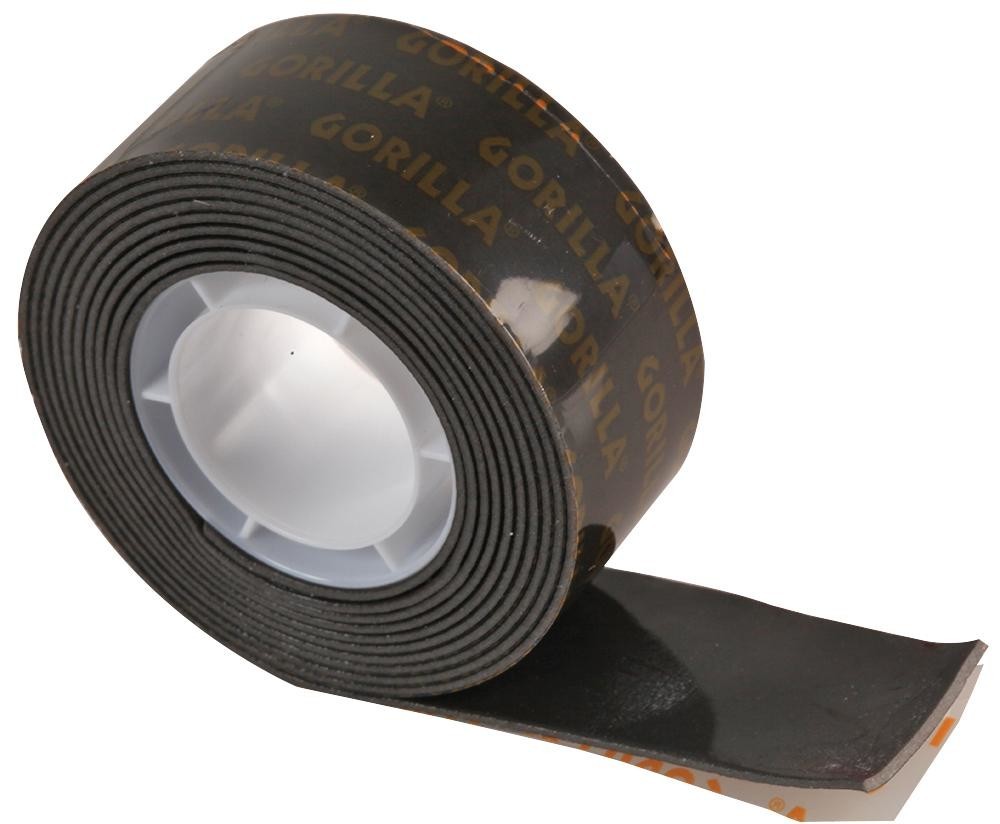 Gorilla Mounting Tape Black Double Sided Tape, Black, 25mm x 1.5M