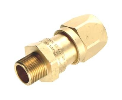 Abb Kopex Hamm0404G1 Conduit Connector, Straight, Brass, 20mm