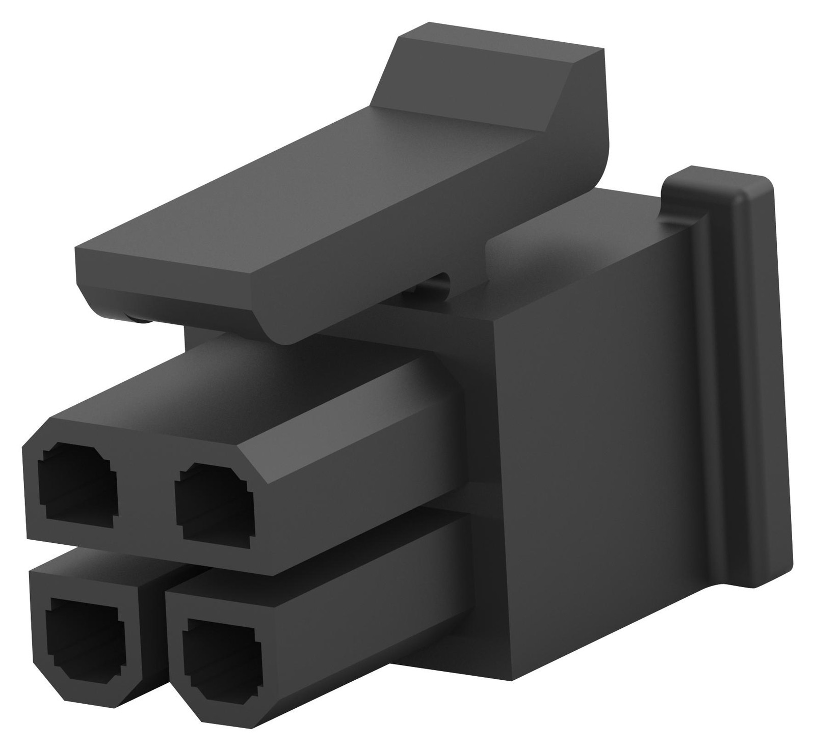 Te Connectivity 2204748-2 Rcpt Housing, 4Pos, Thermoplastic, Blk