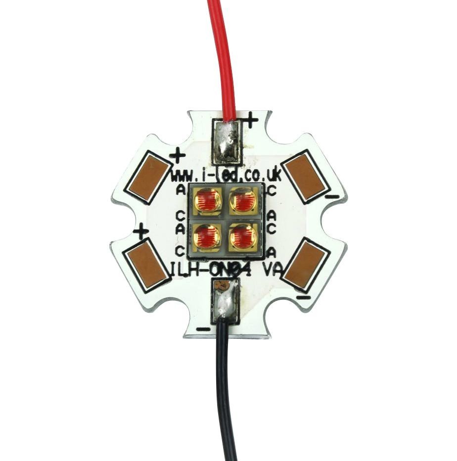 Intelligent Led Solutions Ilh-On04-Hyre-Sc211-Wir200. Led Module, Hyper Red, 656Nm, 1600Lm, 3W