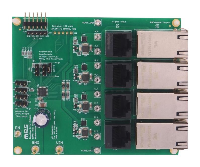 Monolithic Power Systems (Mps) Ev3924-U-00A Eval Board, Power Over Enet, Pse Ctrl