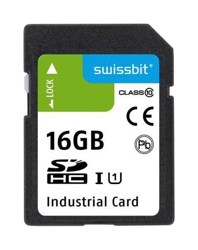 Swissbit Sfsd016Gl1As1To-E-Qg-221-Std Sd / Sdhc Card, Uhs-3, Class 10, 16Gb