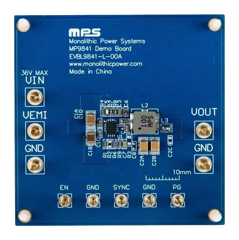 Monolithic Power Systems (Mps) Evbl9841-L-00A Eval Board, Synchronous Step Down Conv