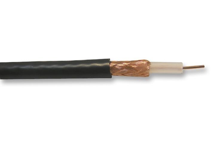 Belden Urm43.00100 Cable, Coax, Urm43, Black, 100M