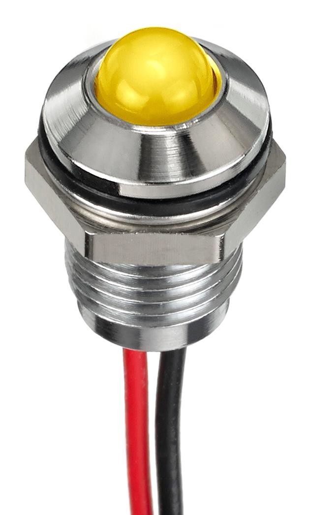 APEM Q6P5Cxxhy02E Led Panel Indicator, Yellow, 6mm, 2V