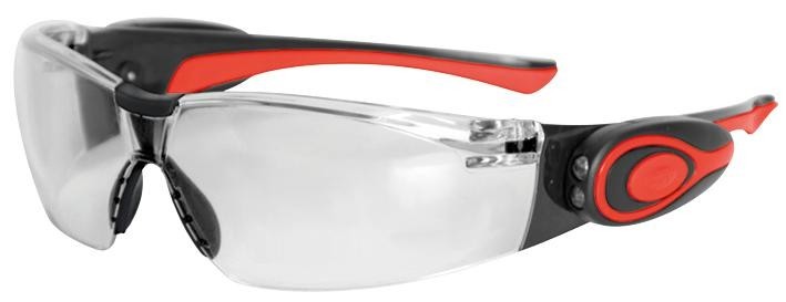 Jsp Asa106-121-300 Safety Glasses, Led, Clear Anti Mist