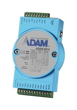 Advantech Adam-6015-De Rtd I/p Modbus Tcp Module, 7-Ch, 10-30V