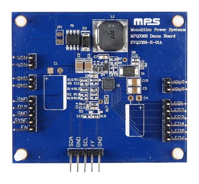 Monolithic Power Systems (Mps) Evq3369-R-01A Evaluation Board, Boost Led Driver