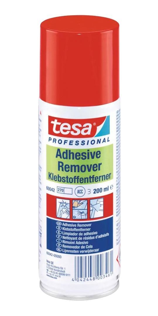 Tesa 60042-00000-02 Adhesive Remover Spray, Glass, Metal