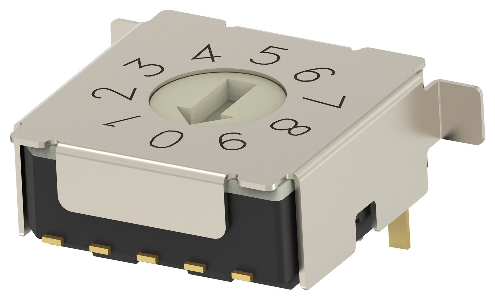 Alcoswitch / Te Connectivity Mrssh4Dr10Smgwtr Rotary Coded Sw, 10Pos, 0.02A/20V, Smd