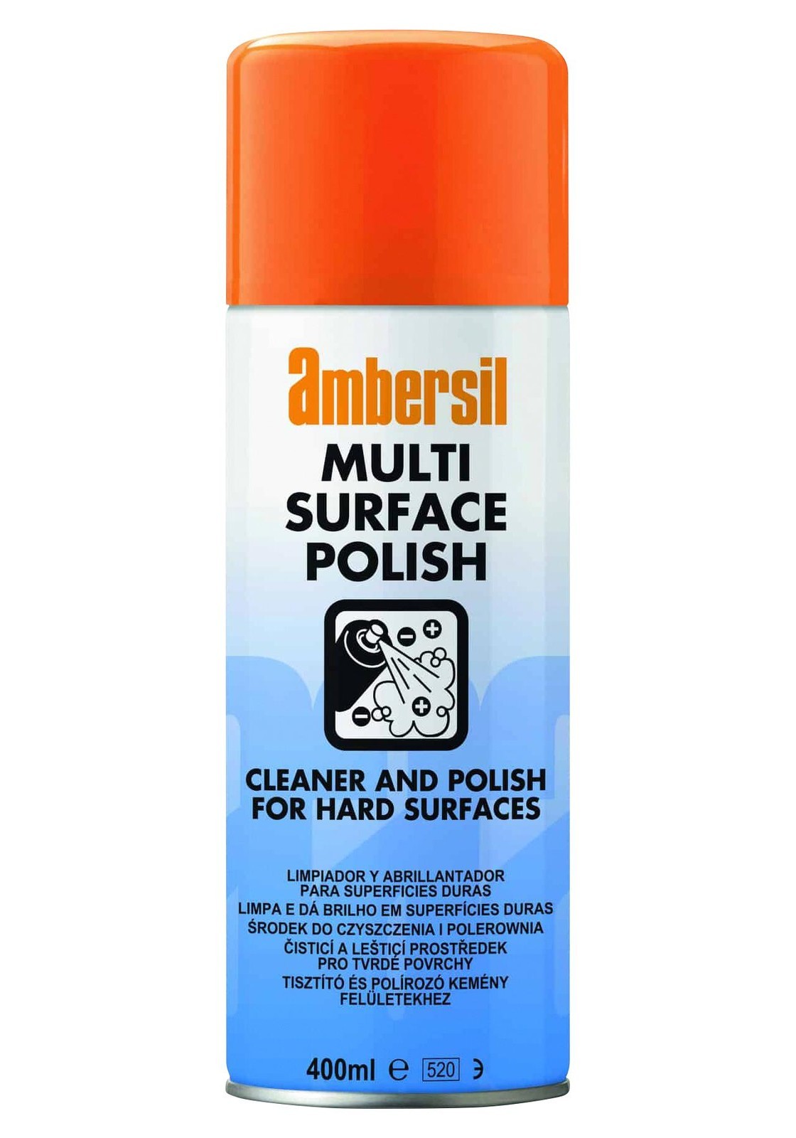 Ambersil Multi-Surface Spray Polish, 400Ml Cleaner, Surface, Aerosol, 400Ml