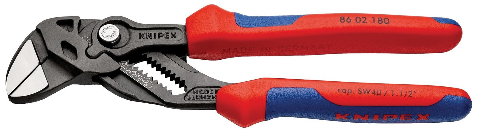 Knipex 86 02 180 Plier Wrench, Water Pump, 180mm