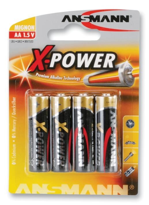 Ansmann 5015663 Battery, Alkaline, Aa, Pk4