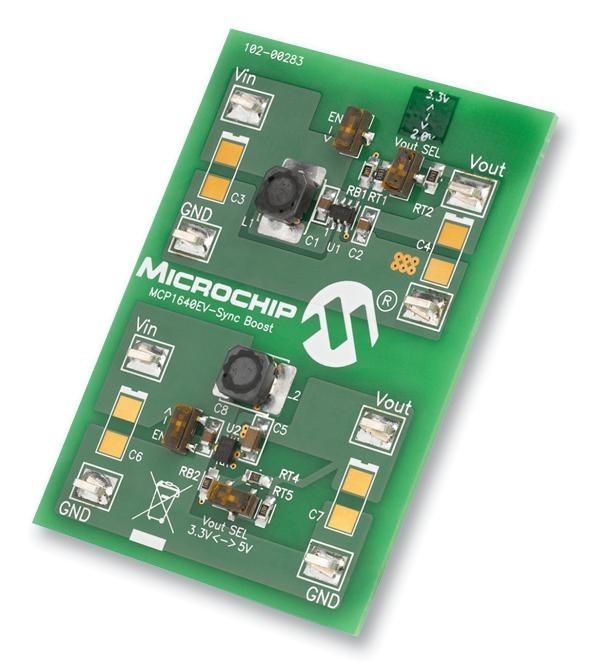 Microchip Technology Technology Mcp1640Ev-Sbc Mcp1640, Sync Boost Conv, Eval Board